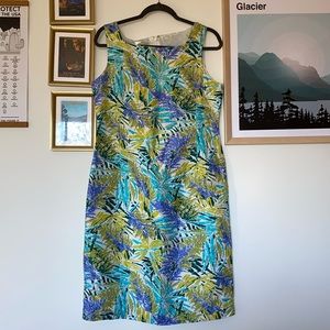 Talbots Women’s Silk Sleeveless Dress size 10 Lilly Lookalike print
